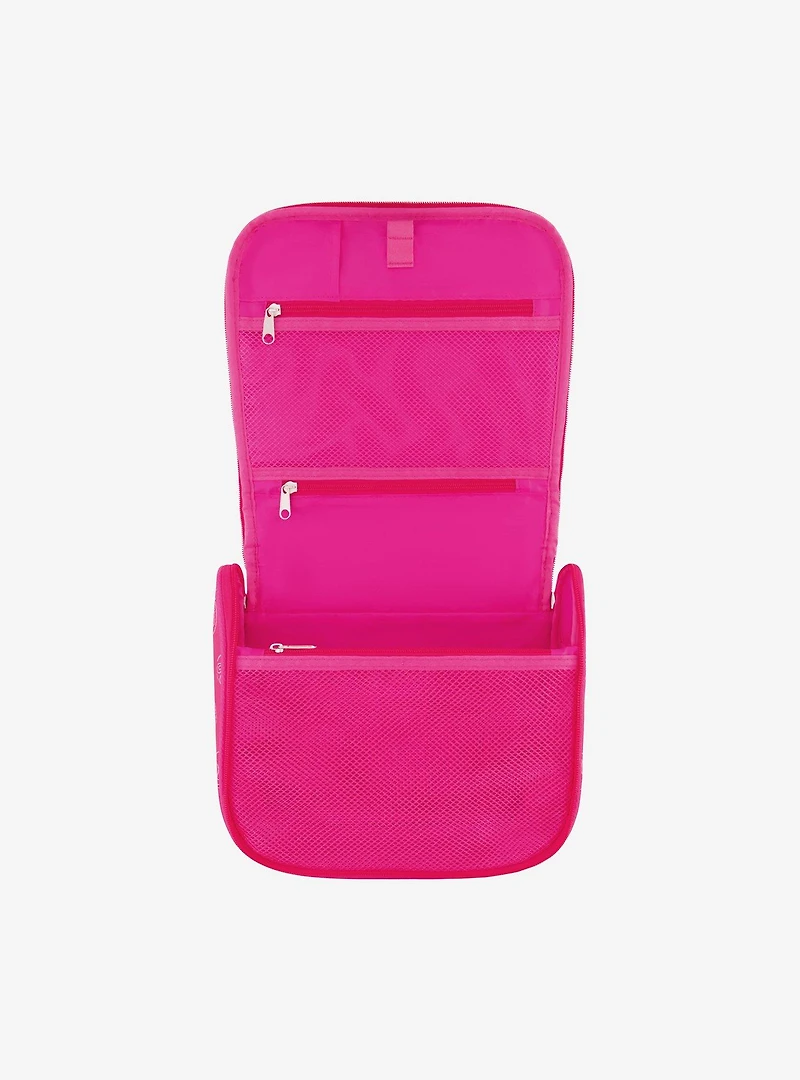 FUL Barbie All Over Logo Pattern Cosmetic Bag