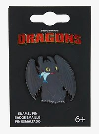 Loungefly DreamWorks How to Train Your Dragon Toothless Sitting Enamel Pin - BoxLunch Exclusive