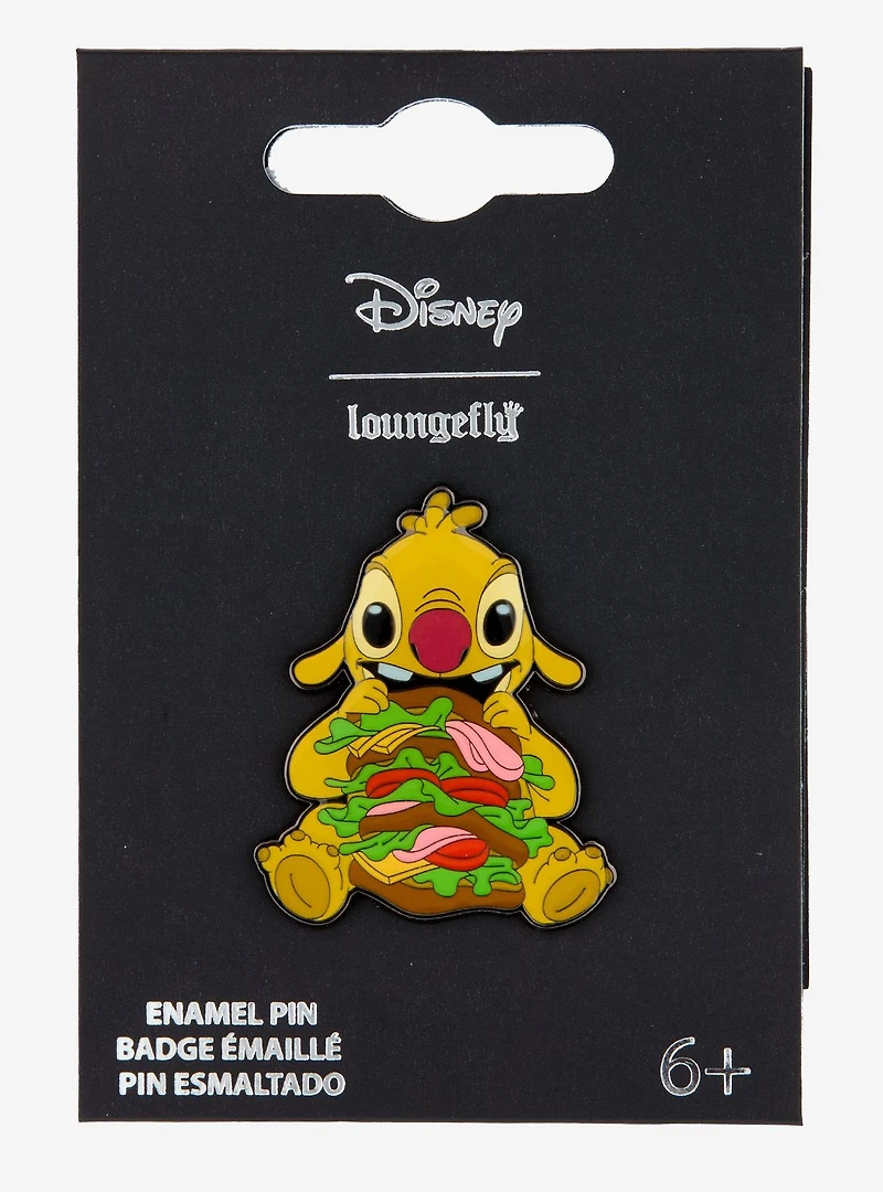 Loungefly Disney Lilo & Stitch Reuben with Sandwich Enamel Pin - BoxLunch Exclusive