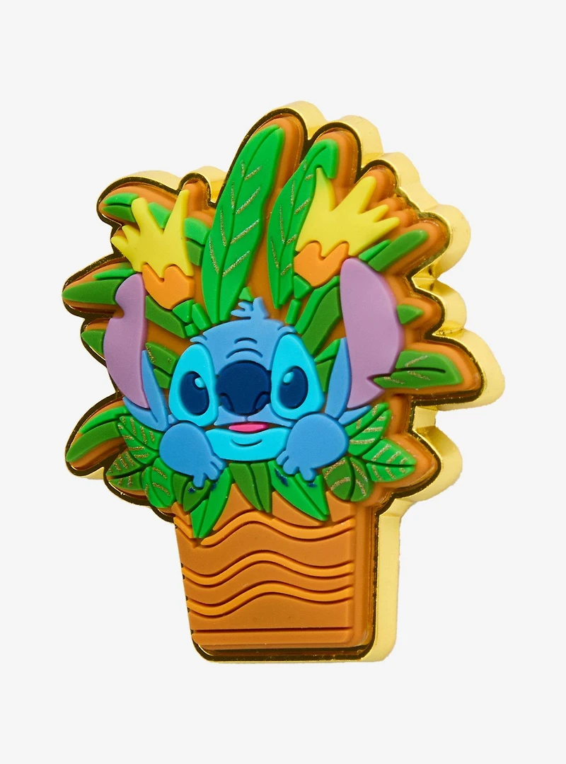 Loungefly Disney Lilo & Stitch Plant Stitch Enamel Pin - BoxLunch Exclusive