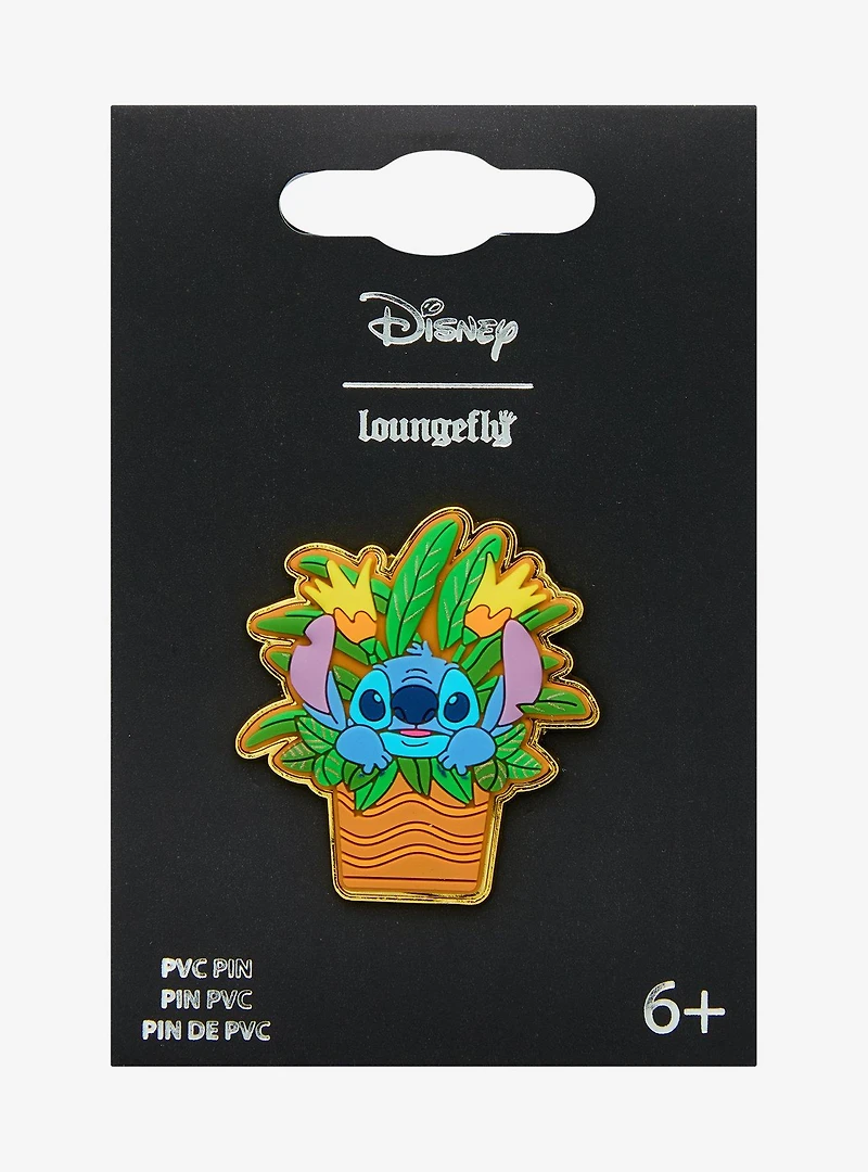 Loungefly Disney Lilo & Stitch Plant Stitch Enamel Pin - BoxLunch Exclusive