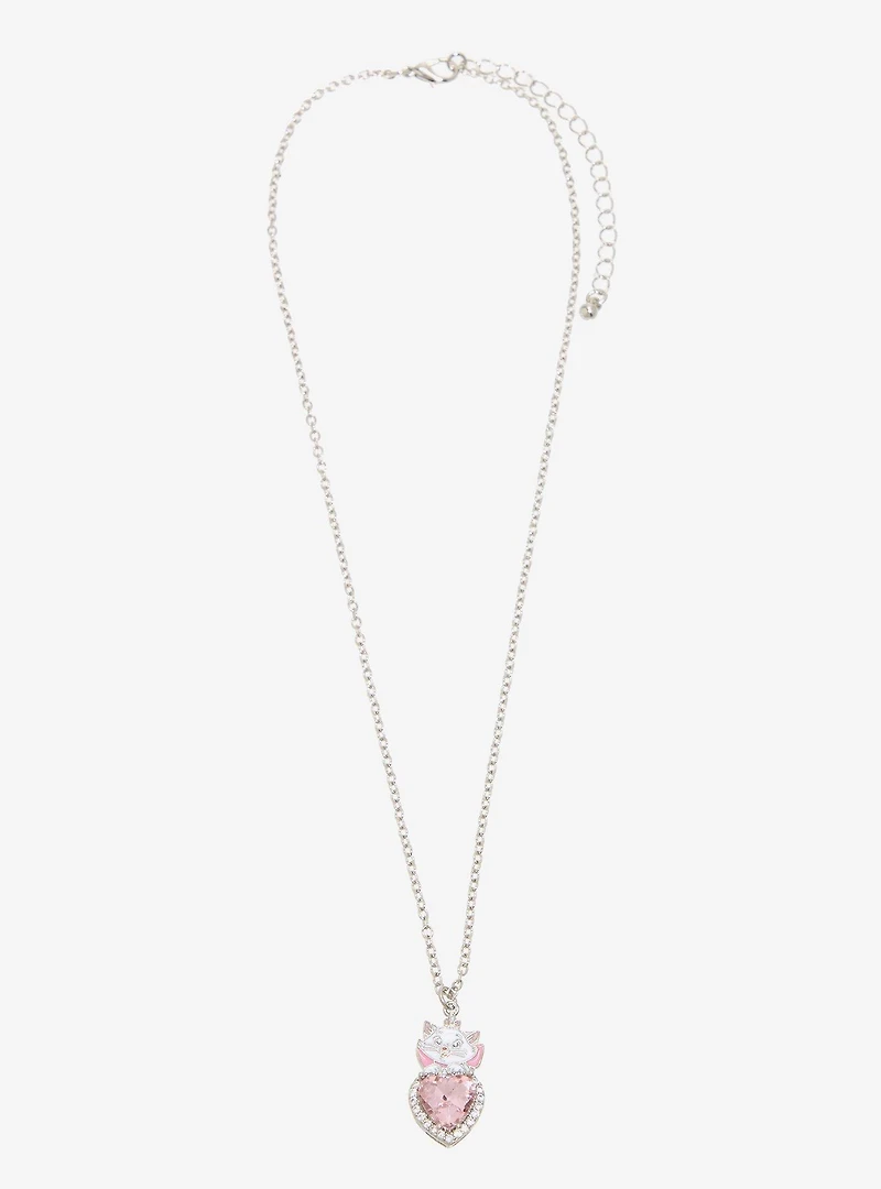 Disney The Aristocats Marie Rhinestone Heart Necklace - BoxLunch Exclusive