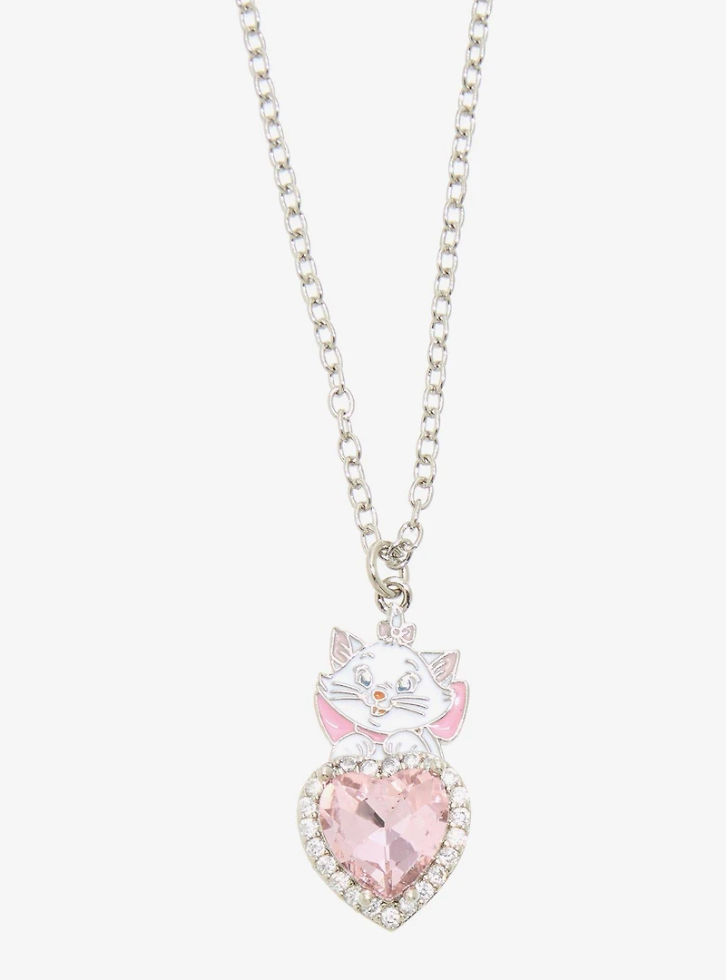 Disney The Aristocats Marie Rhinestone Heart Necklace - BoxLunch Exclusive