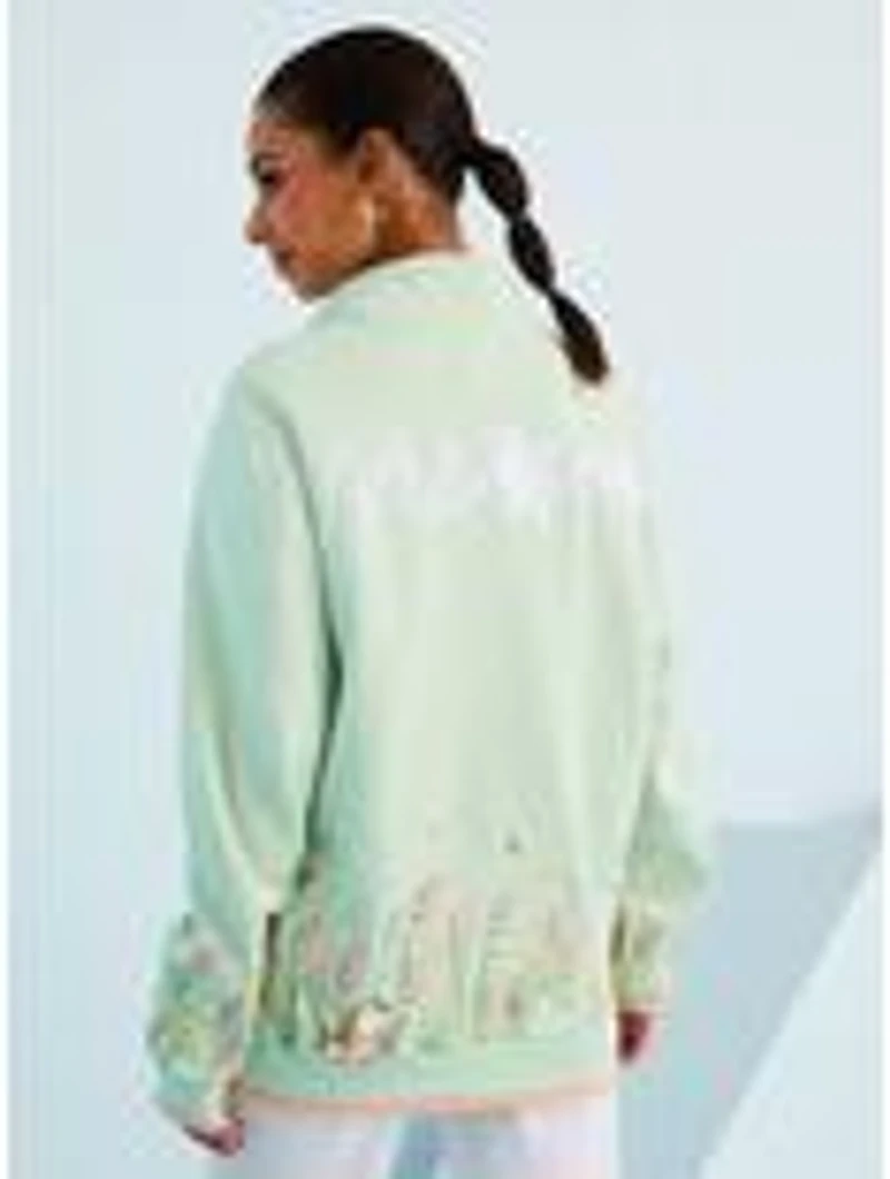 Studio Ghibli® Howl's Moving Castle Howl & Sophie Meadow Scene Quarter Zip Crewneck - BoxLunch Exclusive