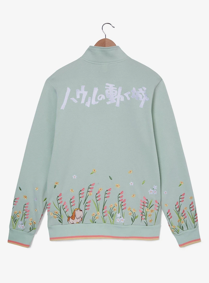 Studio Ghibli® Howl's Moving Castle Howl & Sophie Meadow Scene Quarter Zip Crewneck - BoxLunch Exclusive