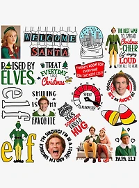 Elf I Know Him Sticker Pack