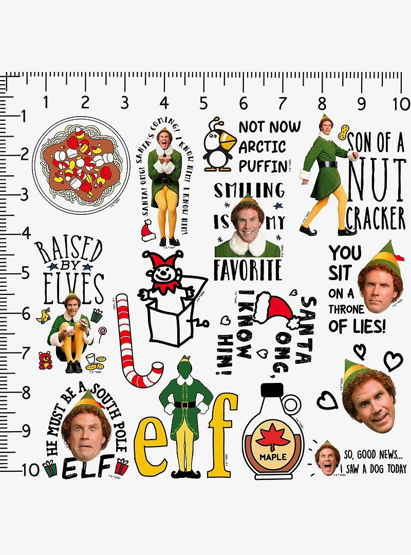 Elf I Know Him Sticker Pack