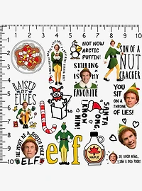 Elf I Know Him Sticker Pack