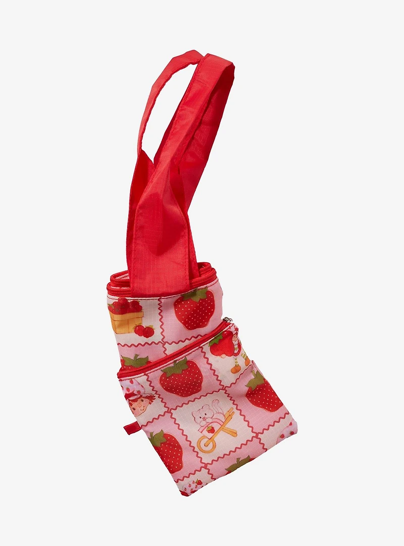 Strawberry Shortcake Patchwork Reusable Collapsible Tote Bag - BoxLunch Exclusive