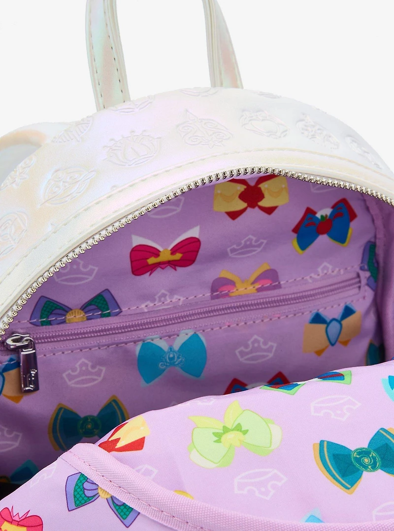 Loungefly Disney Princess Bows Iridescent Mini Backpack - BoxLunch Exclusive