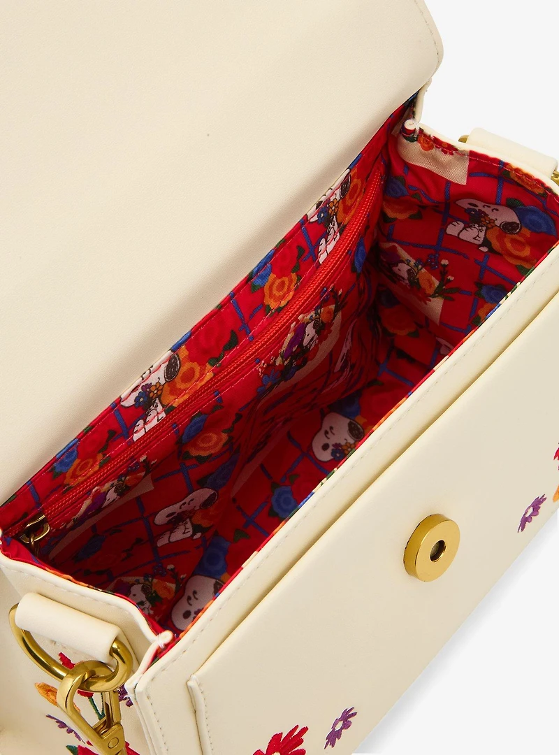 Loungefly Peanuts Floral Snoopy Crossbody Bag - BoxLunch Exclusive