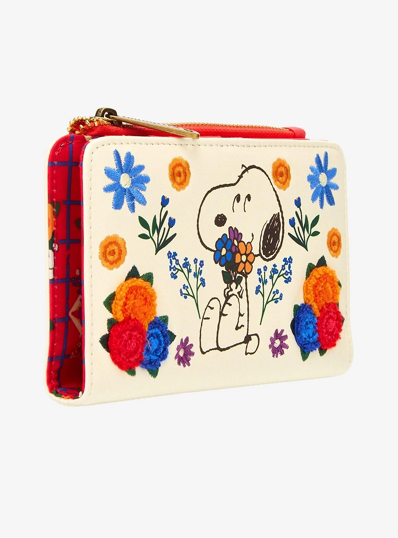 Loungefly Peanuts Floral Snoopy Wallet - BoxLunch Exclusive