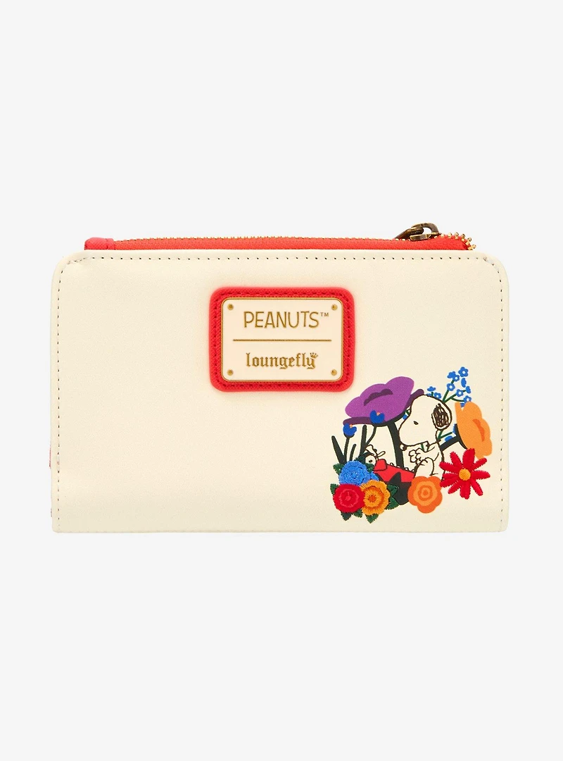 Loungefly Peanuts Floral Snoopy Wallet - BoxLunch Exclusive