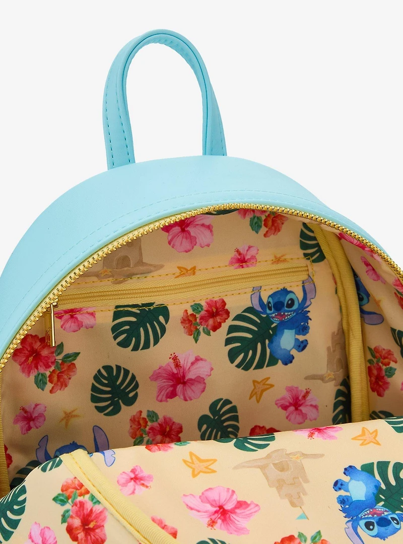 Loungefly Disney Lilo & Stitch Beach Scene Mini Backpack - BoxLunch Exclusive