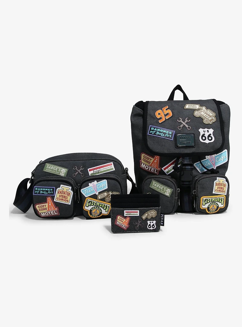 Loungefly Disney Pixar Cars Radiator Springs Patches Mini Backpack - BoxLunch Exclusive
