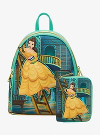 Loungefly Disney Beauty and the Beast Belle Library Small Zip Wallet- BoxLunch Exclusive