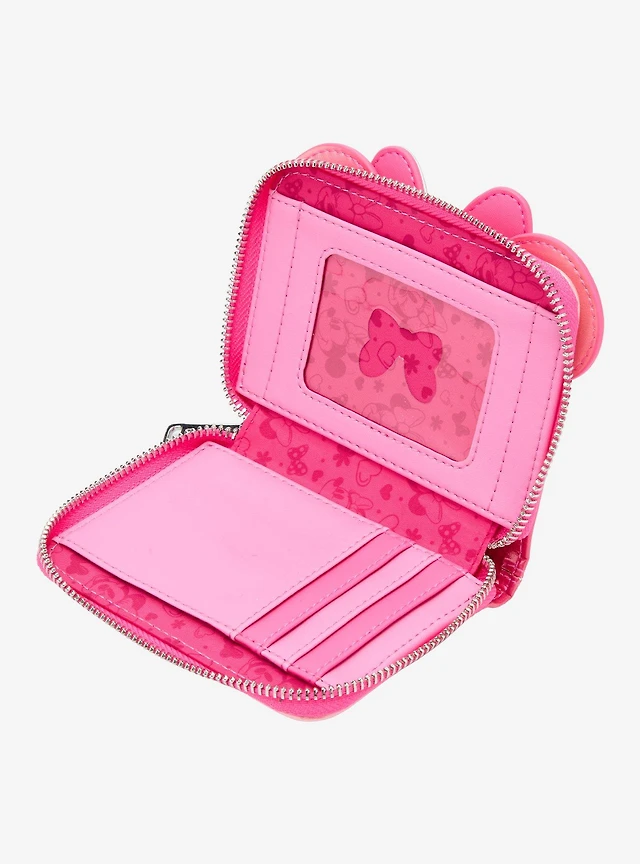 Minnie Mouse Loungefly Disney Minnie Mouse Pink Confetti Zip  display picture 1