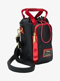 Loungefly Disney Minnie Mouse Metallic Red Embossed Water Bottle Holder Crossbody Bag - BoxLunch Exclusive