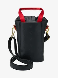 Loungefly Disney Minnie Mouse Metallic Red Embossed Water Bottle Holder Crossbody Bag - BoxLunch Exclusive