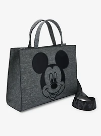 Loungefly Disney Mickey Mouse Gray Denim Convertible Handbag — BoxLunch Exclusive