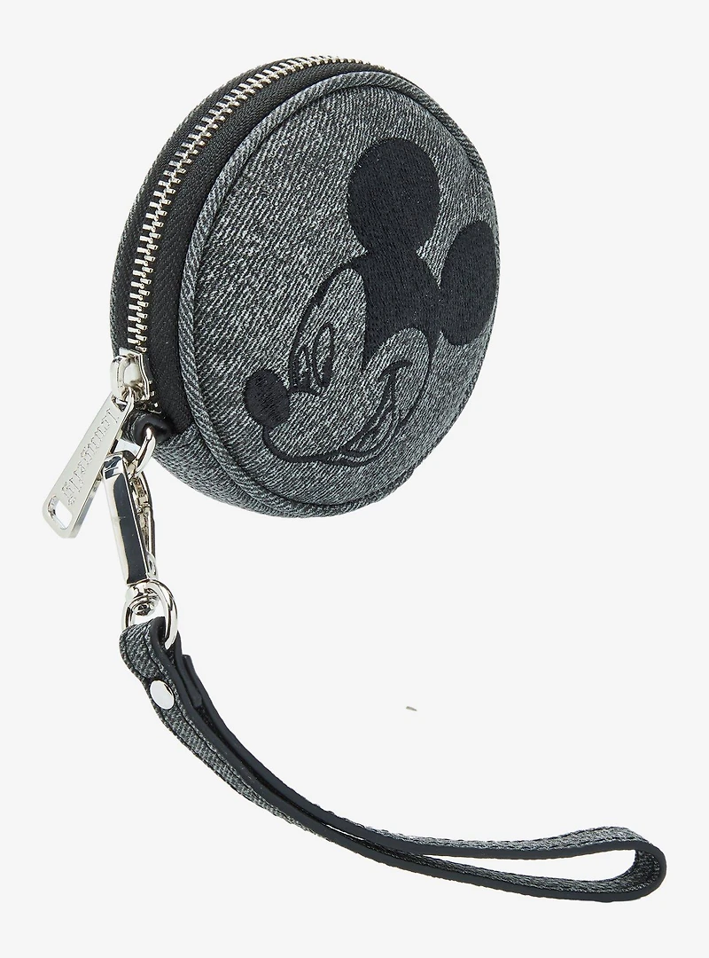 Loungefly Disney Mickey Mouse Gray Denim Coin Purse — BoxLunch Exclusive