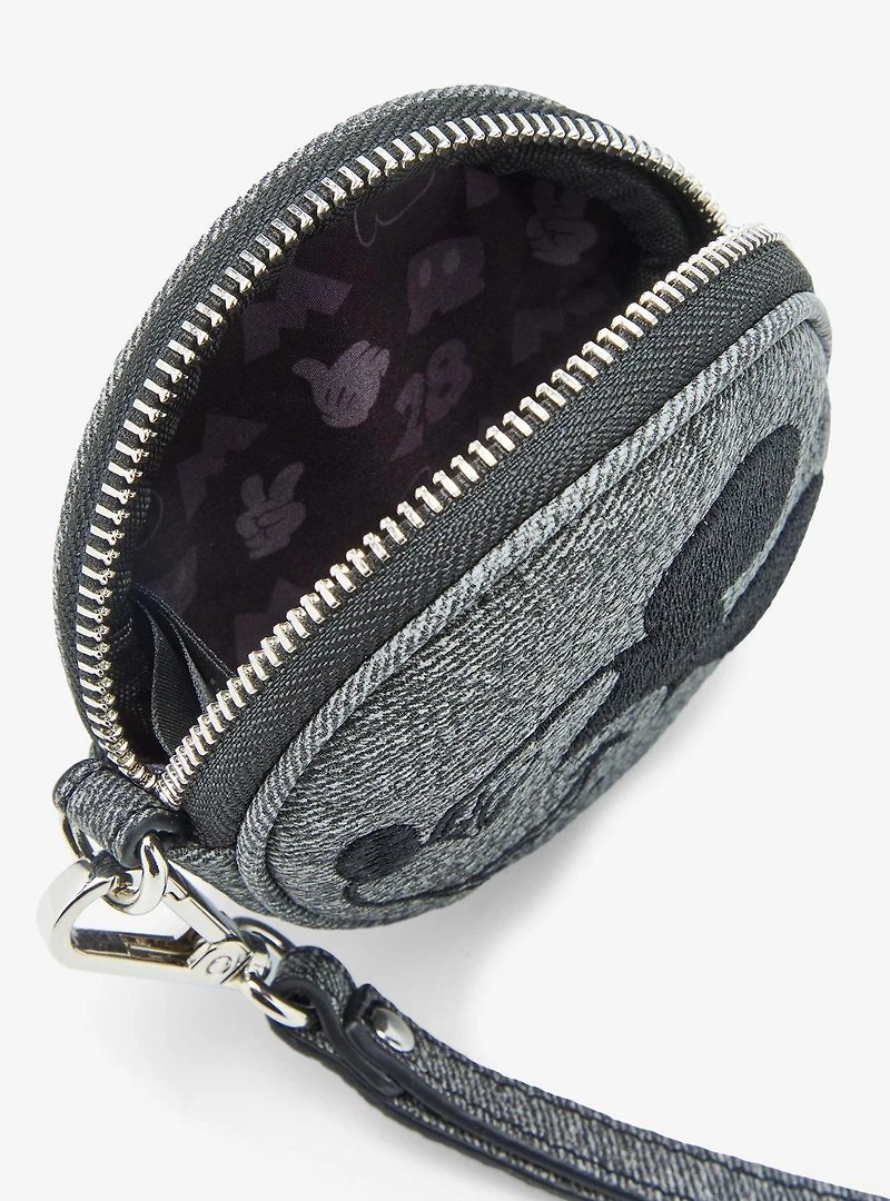 Loungefly Disney Mickey Mouse Gray Denim Coin Purse — BoxLunch Exclusive