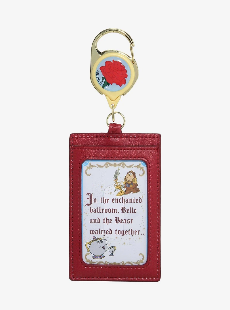 Disney Beauty and the Beast Book Cover Retractable Lanyard - BoxLunch Exclusive