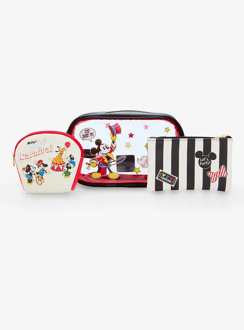 Disney Mickey Mouse Carnival Cosmetic Bag Set - BoxLunch Exclusive