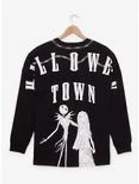 Disney The Nightmare Before Christmas Jack & Sally Barbed Wire Long Sleeve T-Shirt - BoxLunch Exclusive