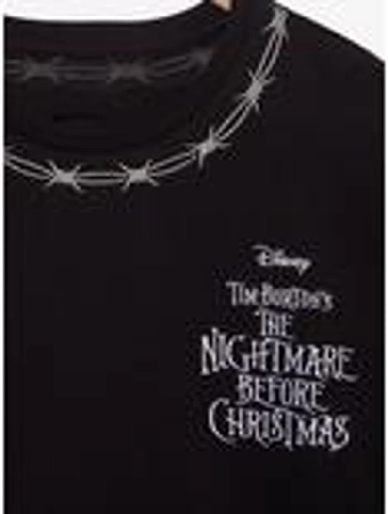 Disney The Nightmare Before Christmas Jack & Sally Barbed Wire Long Sleeve T-Shirt - BoxLunch Exclusive