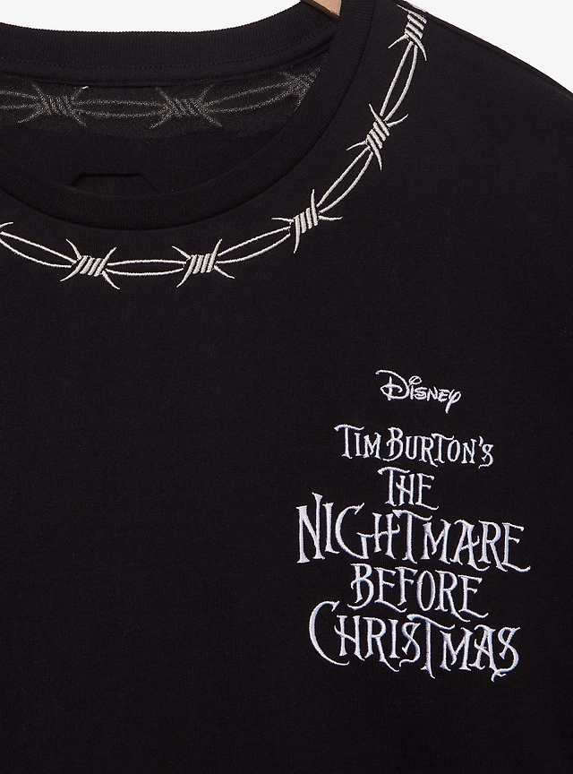 Disney The Nightmare Before Christmas Jack & Sally Barbed Wire Long Sleeve T-Shirt - BoxLunch Exclusive