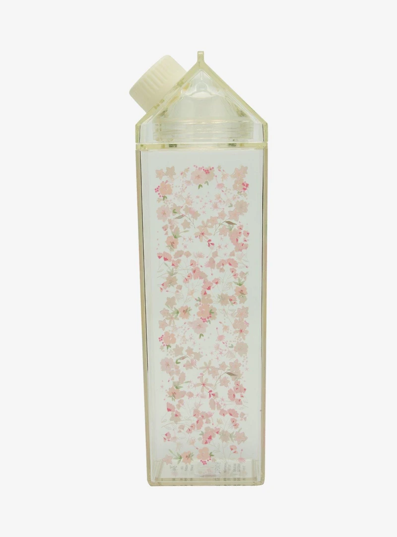 Disney Peter Pan Tinker Bell Floral Milk Carton Water Bottle - BoxLunch Exclusive