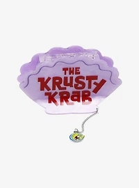 SpongeBob SquarePants Krusty Krab Sign Figural Claw Clip with Charm - BoxLunch Exclusive