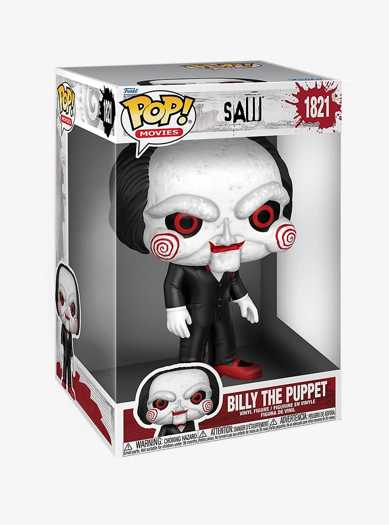 Funko Pop! Movies Saw Billy the Puppet Jumbo Vinyl Figure