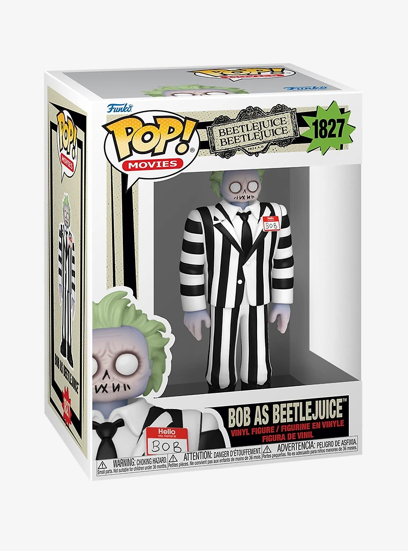 Funko Pop! Movies Beetlejuice Beetlejuice Bob as Beetlejuice Vinyl Figure