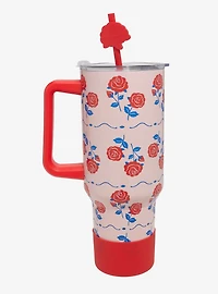 Sanrio Hello Kitty Roses Straw Tumbler With Handle - BoxLunch Exclusive