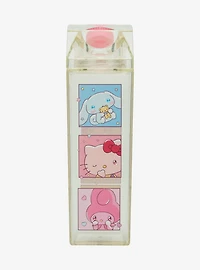 Sanrio Hello Kitty and Friends Grid Milk Carton Water Bottle