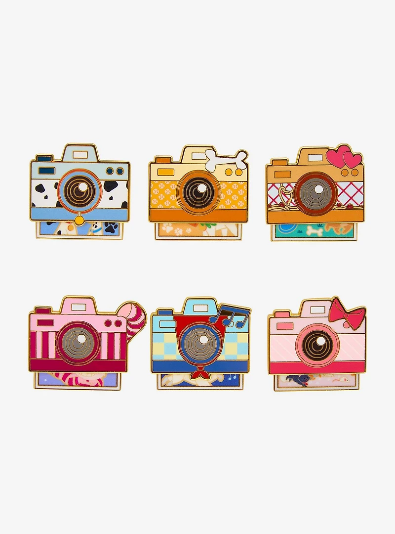 Disney Cats & Dogs Camera Sliding Blind Box Enamel Pin - BoxLunch Exclusive