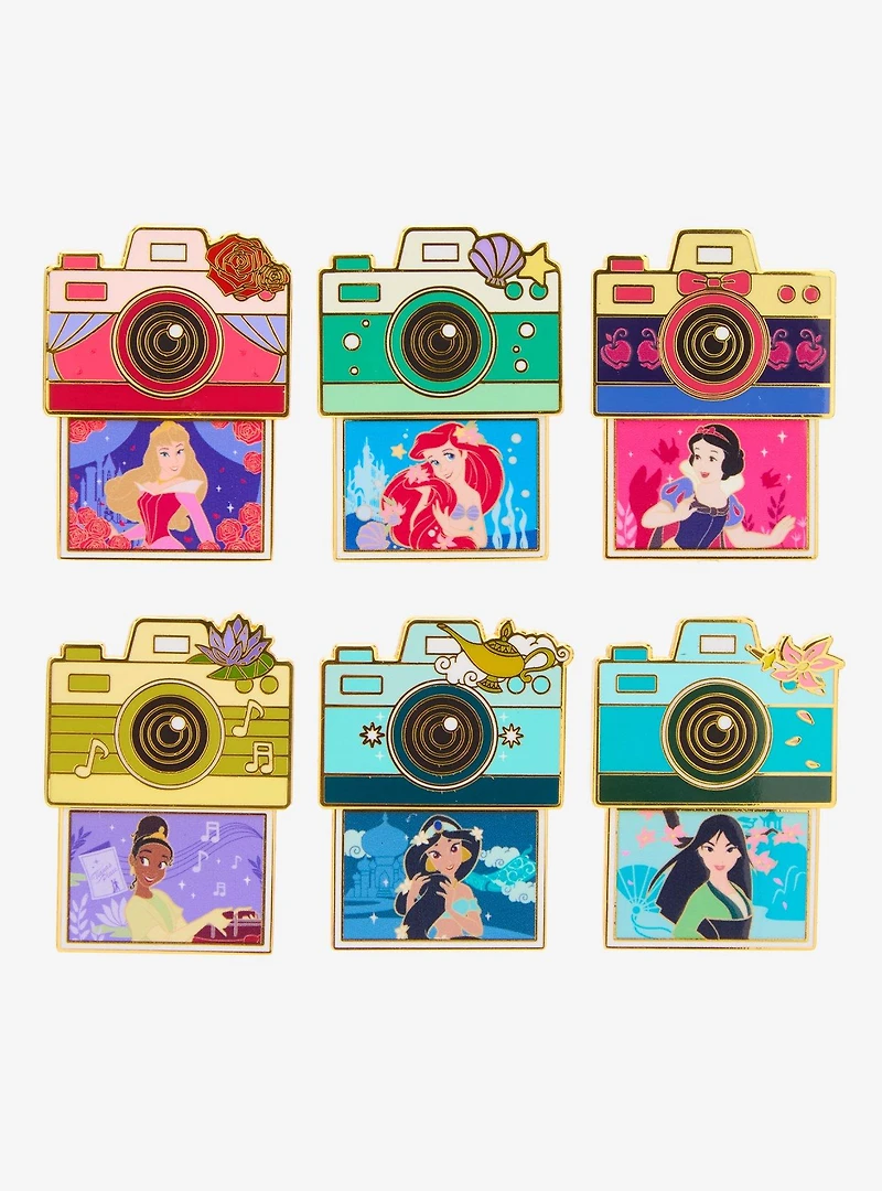 Disney Princess Camera Sliding Blind Box Enamel Pin - BoxLunch Exclusive