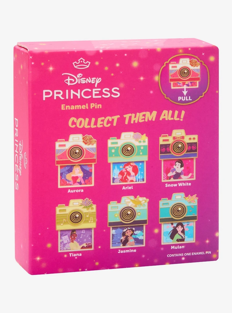 Disney Princess Camera Sliding Blind Box Enamel Pin - BoxLunch Exclusive
