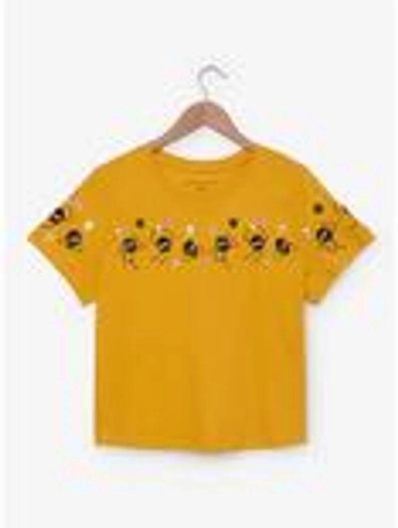 Our Universe Studio Ghibli® Spirited Away Embroidered Soot Sprites Women's Cropped T-Shirt - BoxLunch Exclusive