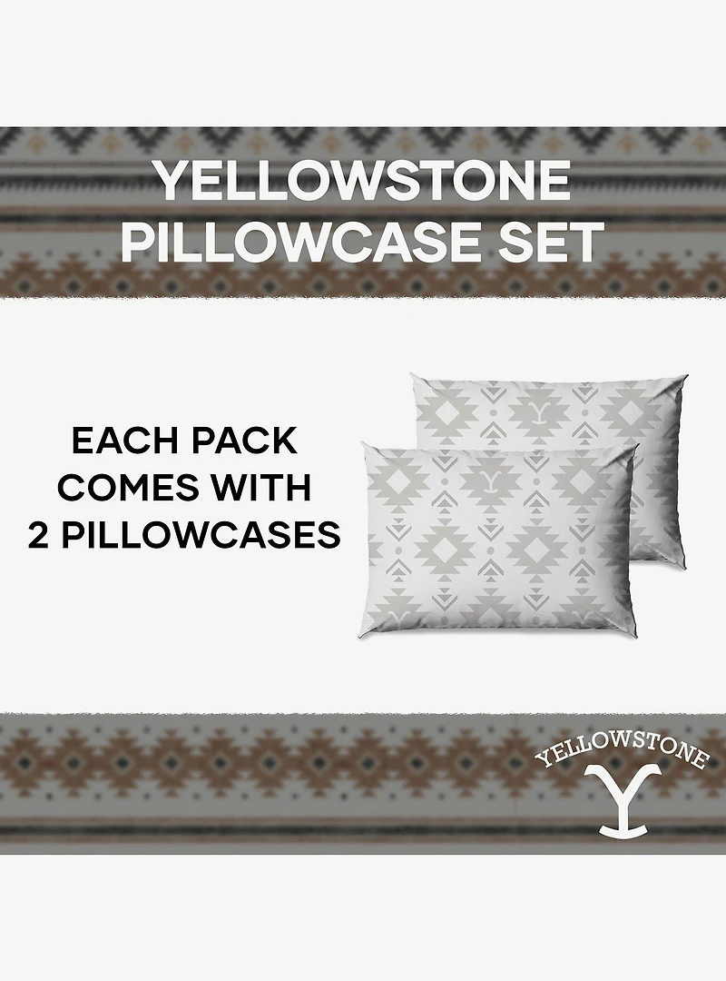Yellowstone Langford Pillowcase Set 2-Pack