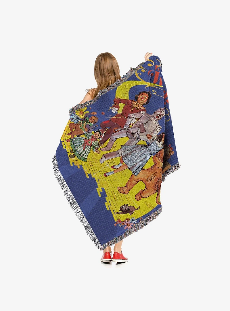 The Wizard of Oz Welcome to Oz Tapestry Throw Blanket