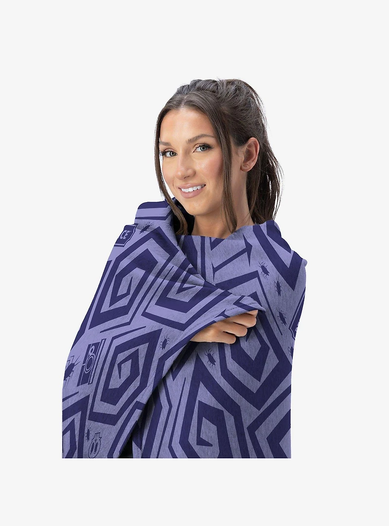 Beetlejuice Creepy Crawlies Silk Touch Throw Blanket