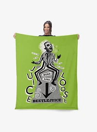 Beetlejuice Juice Is Loose Silk Touch Throw Blanket