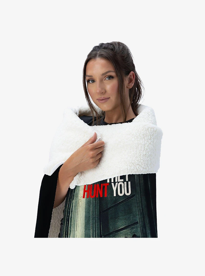 A Quiet Place Hiding Silk Touch Sherpa Throw Blanket