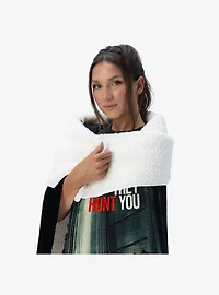A Quiet Place Hiding Silk Touch Sherpa Throw Blanket