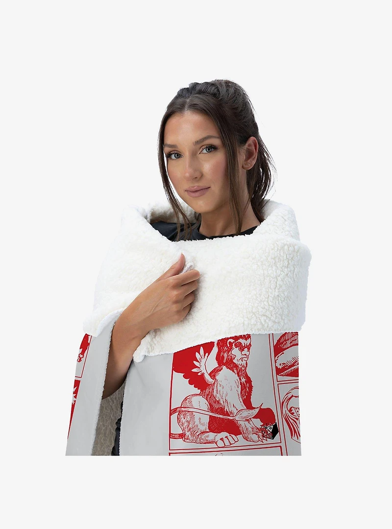 Dungeons & Dragons Characters Silk Touch Sherpa Throw Blanket