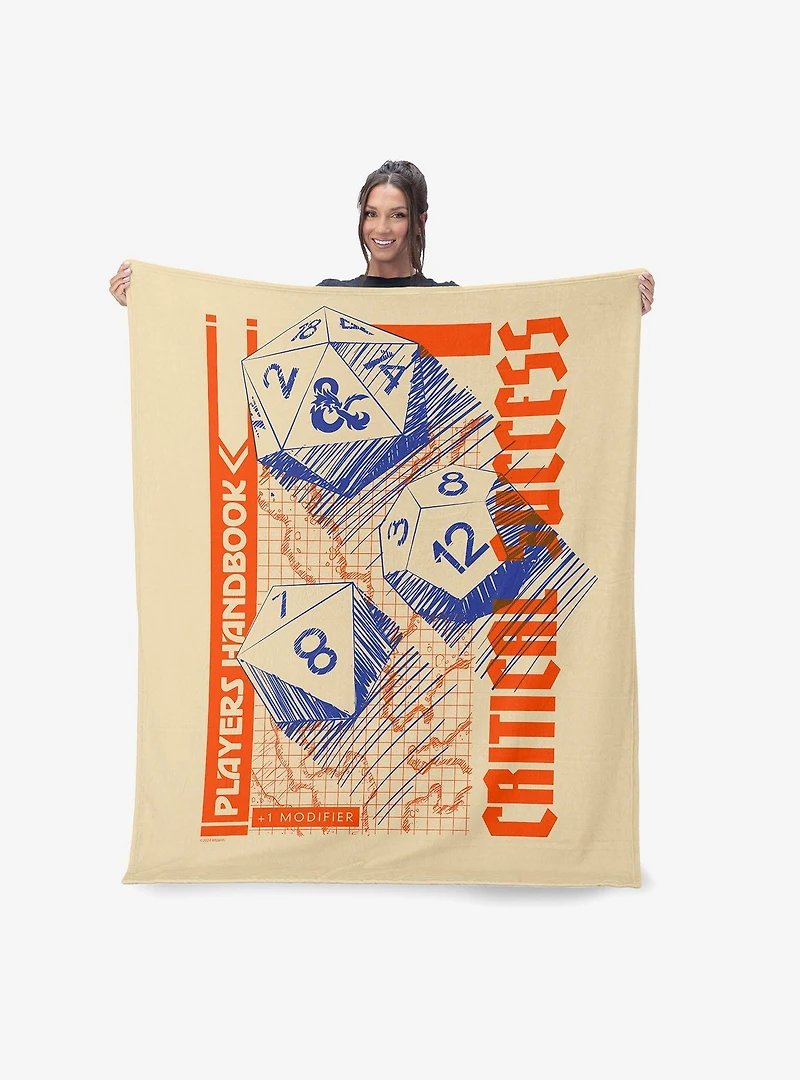Dungeons & Dragons Critical Success Silk Touch Sherpa Throw Blanket