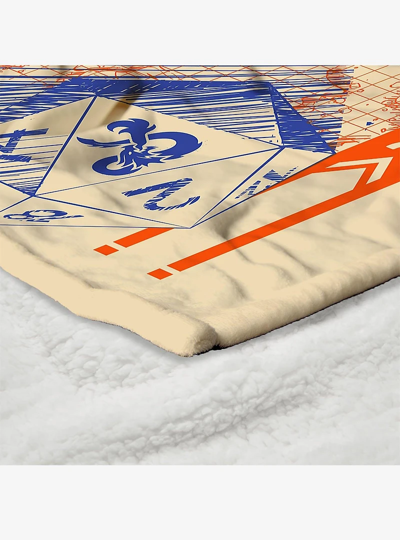 Dungeons & Dragons Critical Success Silk Touch Sherpa Throw Blanket